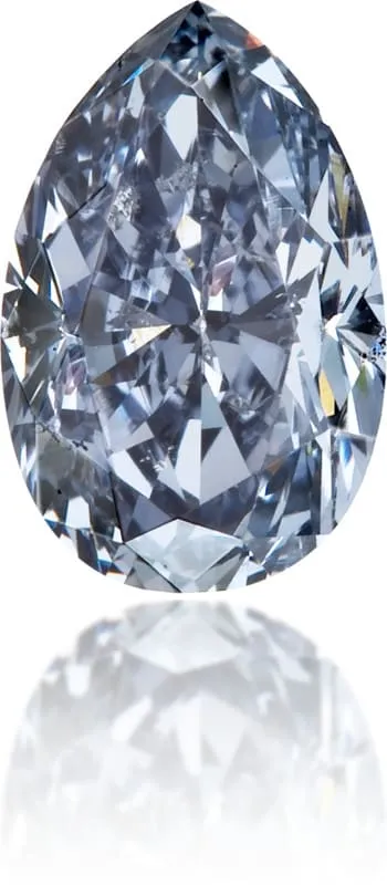 Earrings Natural Blue Diamond Pear Shape 052 ct Polished Langerman Diamonds