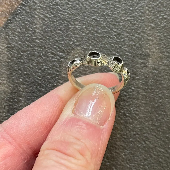 Andrew Xenos Necklaces Four Barnacles Stacking Rings