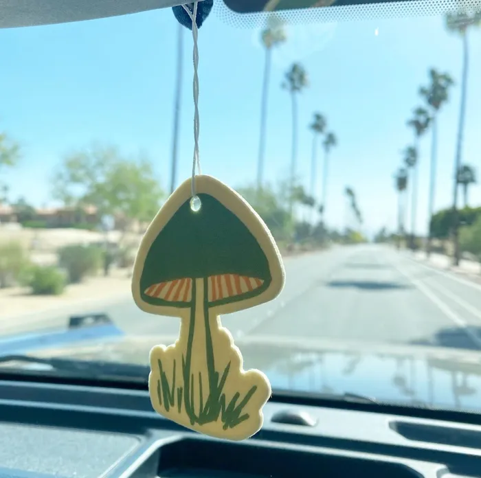 Mushroom Air Freshener Three Potato Four Earrings