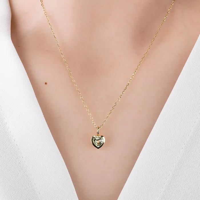 Necklaces Envero Jewelry Heart Charm Necklace Setting Necklaces Envero Jewelry Heart Charm Necklace Setting