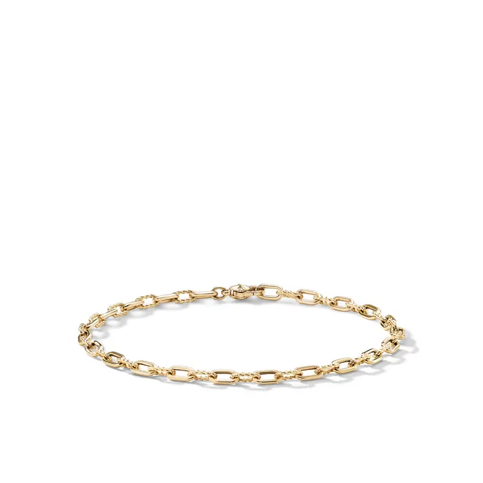 DY Madison Chain Bracelet in 18K Yellow Gold 3mm David Yurman Bracelets