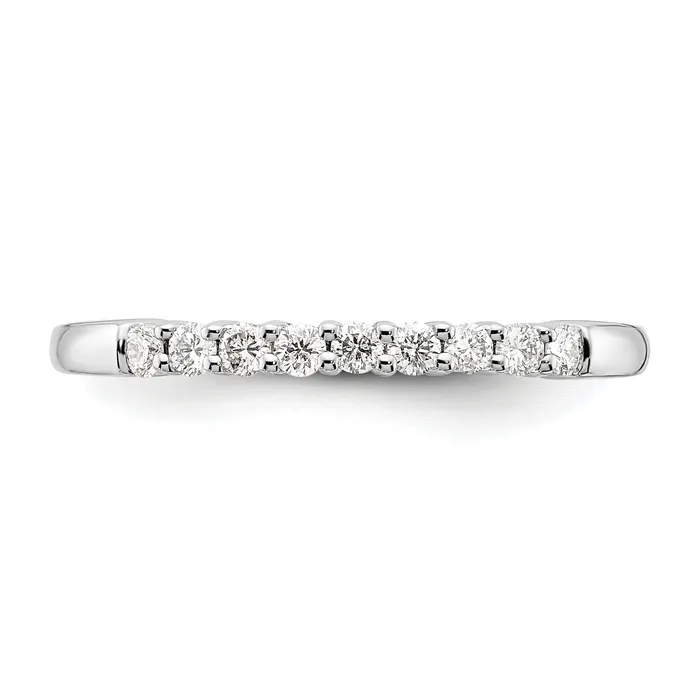 14k White Gold 14 Ct Lab Grown Diamond VSSI G Nine Stone Fashion band Goldia Rings