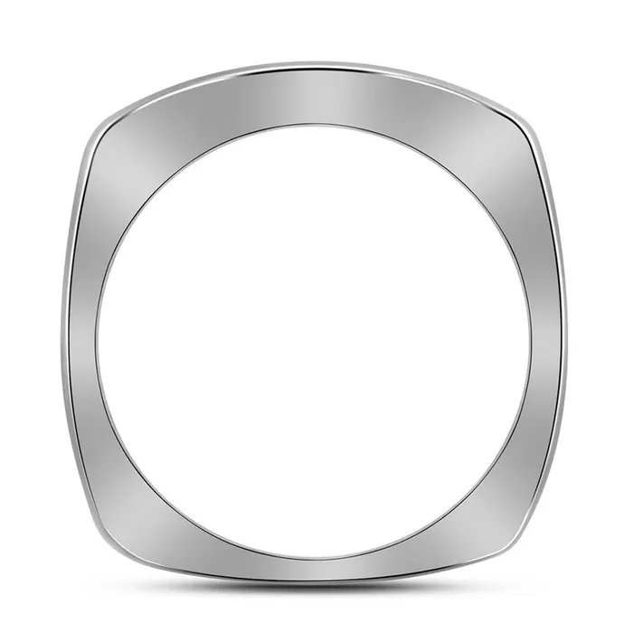 14k White Gold Round Diamond Triple Row Wedding Band 12 Cttw gndatlanta Rings