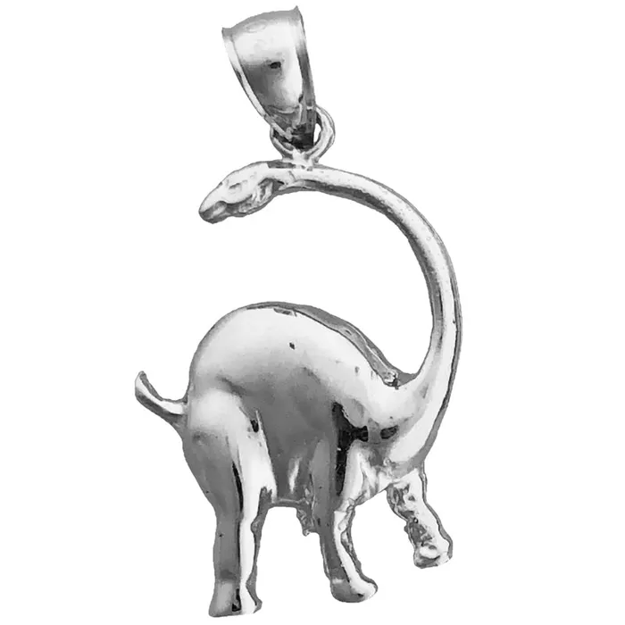 Goldia Charm Necklaces 14K Gold Brontosaurus Charm