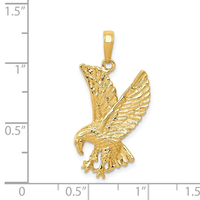 Goldia Charm Necklaces 14k Yellow Gold Eagle Charm
