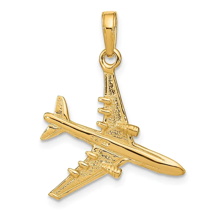 Goldia PreStyled Sets 14k Yellow Gold 3D Jet Pendant