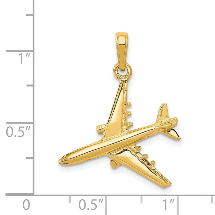 Goldia PreStyled Sets 14k Yellow Gold 3D Jet Pendant