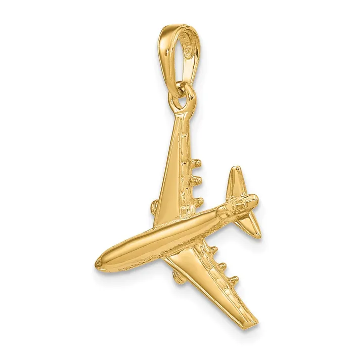 Goldia PreStyled Sets 14k Yellow Gold 3D Jet Pendant