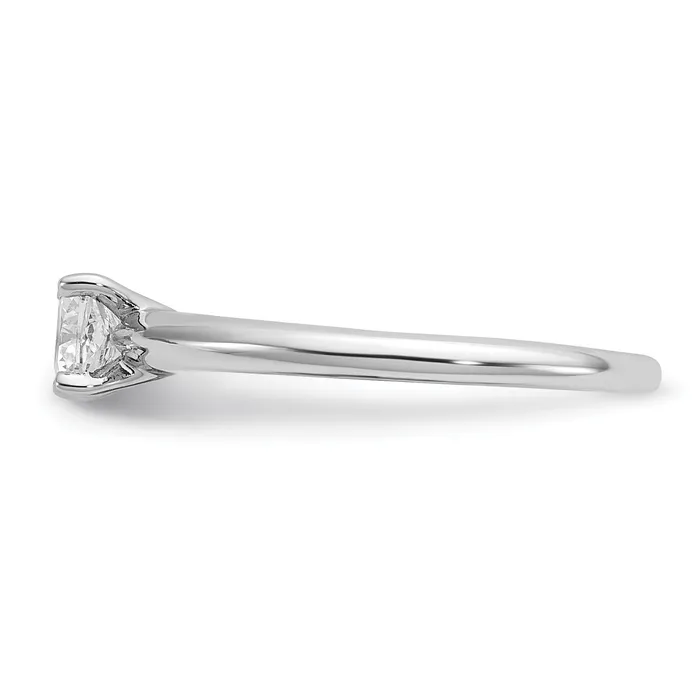 Goldia Rings 14k White Gold 12 Ct Lab Grown Diamond VSSI G Cushion Solitare Engagement Ring