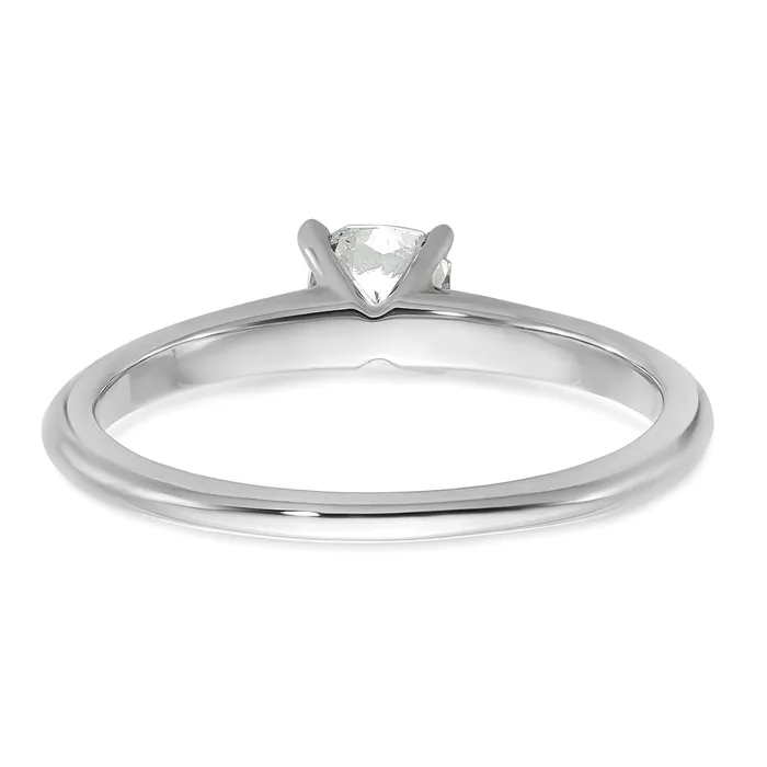 Goldia Rings 14k White Gold 12 Ct Lab Grown Diamond VSSI G Cushion Solitare Engagement Ring