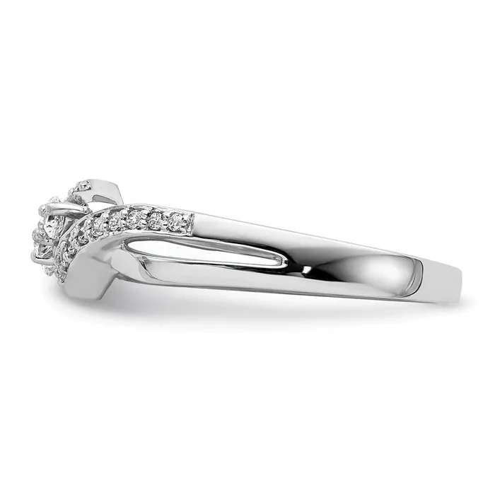 Goldia Rings 14k White Gold Real Diamond Fashion Ring