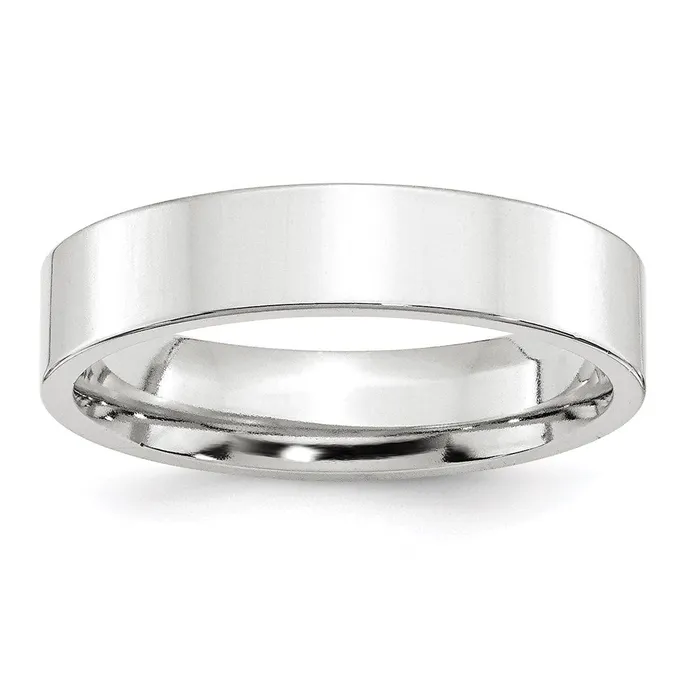 Goldia Rings Solid 14K White Gold 5mm Standard Flat Comfort Fit MensWomens Wedding Band Ring Size 13 Goldia Rings Solid 14K White Gold 5mm Standard Flat Comfort Fit MensWomens Wedding Band Ring Size 13