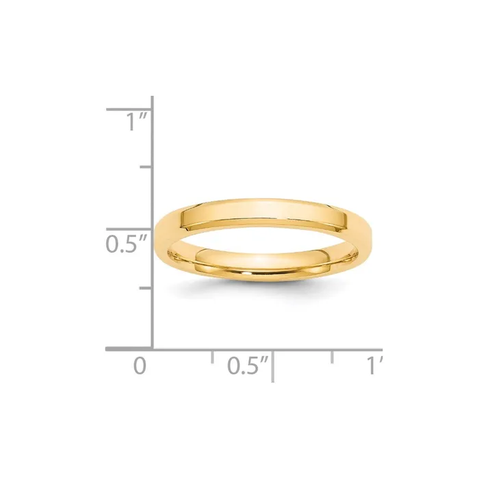 Goldia Rings Solid 18K Yellow Gold 3mm Bevel Edge Comfort Fit MensWomens Wedding Band Ring Size 9 Goldia Rings Solid 18K Yellow Gold 3mm Bevel Edge Comfort Fit MensWomens Wedding Band Ring Size 9