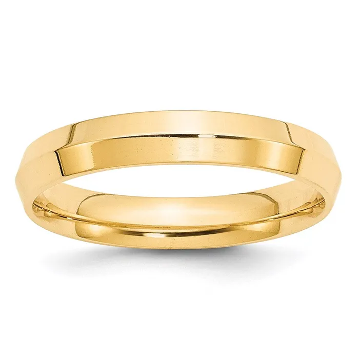 Goldia Rings Solid 18K Yellow Gold 4mm Knife Edge Comfort Fit MensWomens Wedding Band Ring Size 75 Goldia Rings Solid 18K Yellow Gold 4mm Knife Edge Comfort Fit MensWomens Wedding Band Ring Size 75