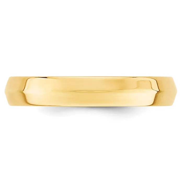 Goldia Rings Solid 18K Yellow Gold 4mm Knife Edge Comfort Fit MensWomens Wedding Band Ring Size 75 Goldia Rings Solid 18K Yellow Gold 4mm Knife Edge Comfort Fit MensWomens Wedding Band Ring Size 75
