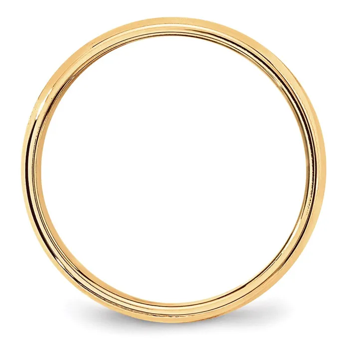 Goldia Rings Solid 18K Yellow Gold 6mm Light Weight Milgrain Half Round MensWomens Wedding Band Ring Size 4 Goldia Rings Solid 18K Yellow Gold 6mm Light Weight Milgrain Half Round MensWomens Wedding Band Ring Size 4