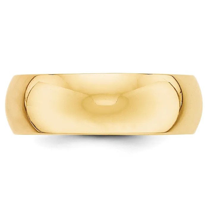 Goldia Rings Solid 18K Yellow Gold 7mm HalfRound Wedding MensWomens Wedding Band Ring Size 12 Goldia Rings Solid 18K Yellow Gold 7mm HalfRound Wedding MensWomens Wedding Band Ring Size 12