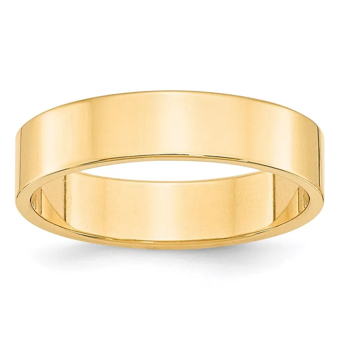 Goldia Solid 18K Yellow Gold 5mm Light Weight Flat MensWomens Wedding Band Ring Size 9 Rings Goldia Solid 18K Yellow Gold 5mm Light Weight Flat MensWomens Wedding Band Ring Size 9 Rings