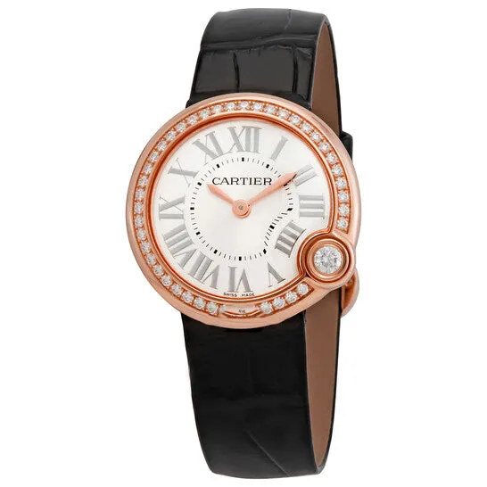 JMS always Original Cartier Ballon Blanc de Cartier 18kt Pink Gold Diamonds Ladies Watch WJBL0005 Watches