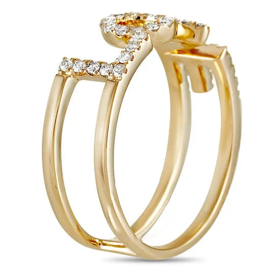 JMS always Original LB Exclusive 14K Yellow Gold 035 ct Diamond Love Ring Rings JMS always Original LB Exclusive 14K Yellow Gold 035 ct Diamond Love Ring Rings