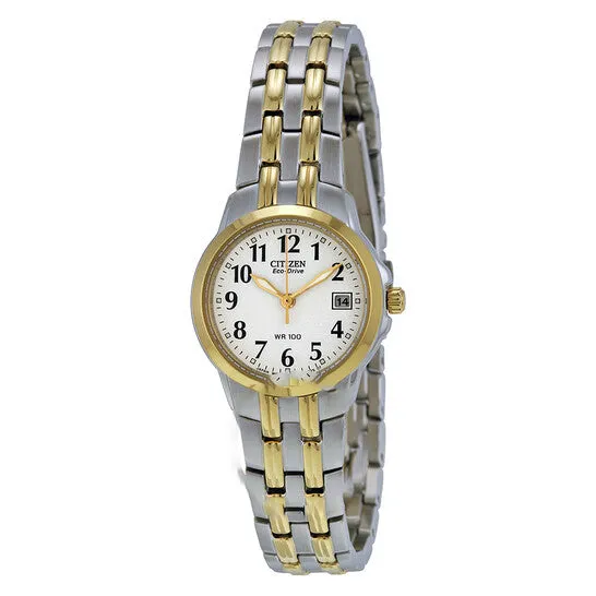 JMS always Rings Original Citizen Silhouette EcoDrive White Dial Twotone Ladies Watch EW154453A JMS always Rings Original Citizen Silhouette EcoDrive White Dial Twotone Ladies Watch EW154453A