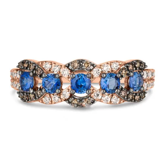 JMS always Rings Original Le Vian Blueberry Sapphire Ring set in 14K Strawberry Gold JMS always Rings Original Le Vian Blueberry Sapphire Ring set in 14K Strawberry Gold