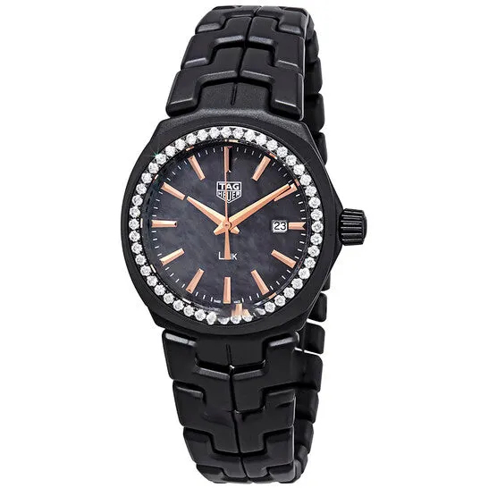 JMS always Watches Original Tag Heuer Link Black Mother of Pearl Diamond Dial Ladies Watch WBC1391BH0745 JMS always Watches Original Tag Heuer Link Black Mother of Pearl Diamond Dial Ladies Watch WBC1391BH0745