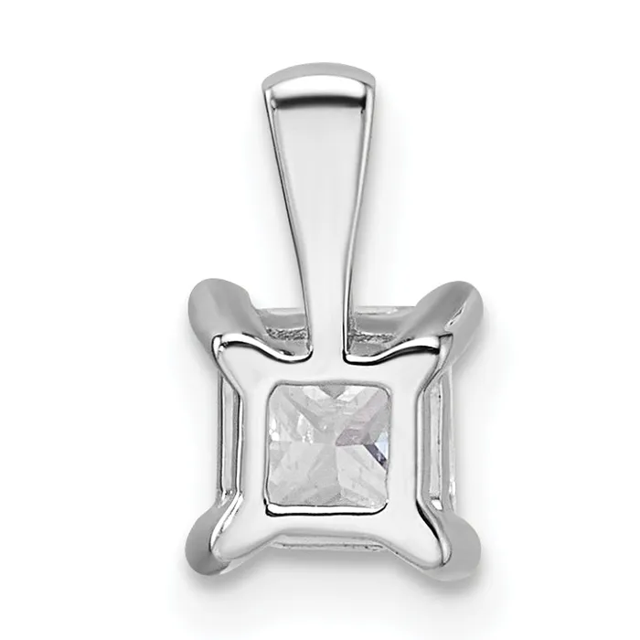 Necklaces 14k White Gold 34 Ct Lab Grown Diamond VSSI G 18 inch 4 Prong Pendant Necklace Goldia