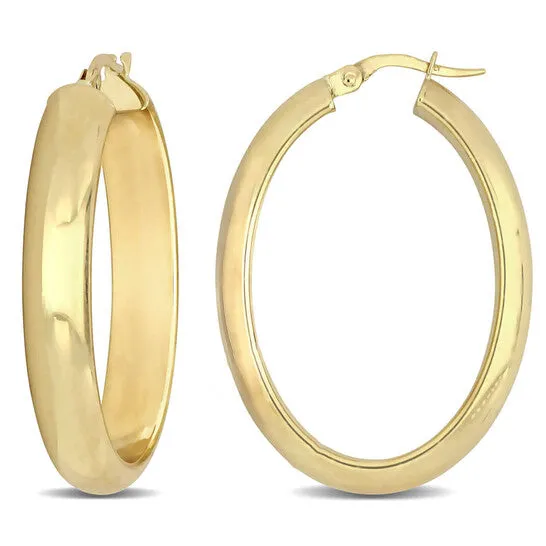 Original Amour 28mm Oval Hoop Earrings in 10k Yellow Gold JMS always Earrings Original Amour 28mm Oval Hoop Earrings in 10k Yellow Gold JMS always Earrings