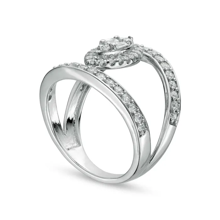 Rings Goldia 10 CT TW Composite MarquiseShaped Natural Diamond Frame Open Shank Ring in Solid 10K White Gold Rings Goldia 10 CT TW Composite MarquiseShaped Natural Diamond Frame Open Shank Ring in Solid 10K White Gold