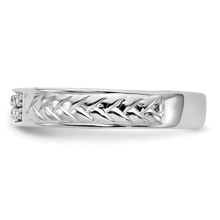 Rings Goldia 14K White Gold Lab Grown VSSI G Diamond Trio Ladies Wedding Band Ring