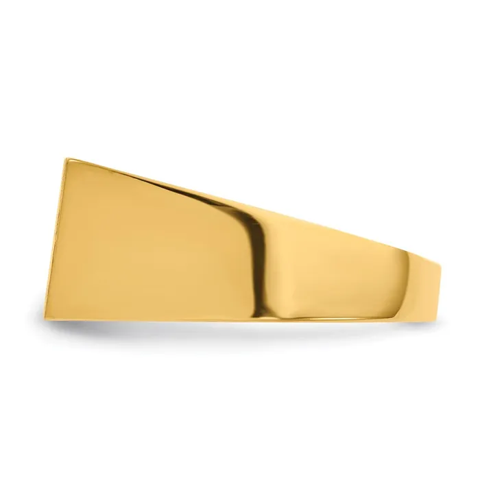 Rings Goldia 14K Yellow Gold 90x150mm Closed Back Mens Signet Ring