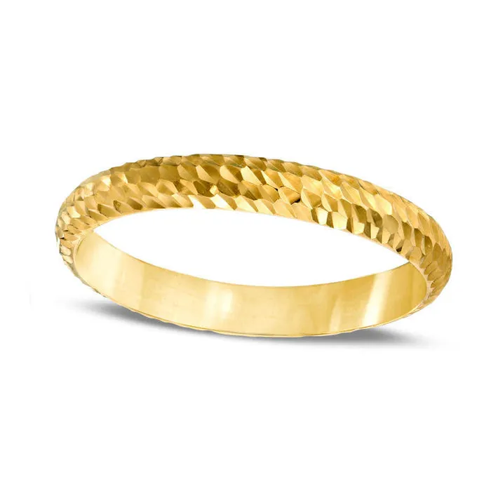 Rings Goldia Ladies Natural DiamondCut Band in Solid 14K Gold Size 7