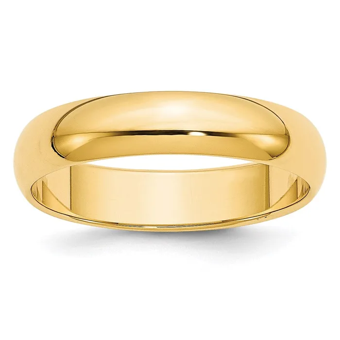Rings Goldia Solid 18K Yellow Gold 5mm Half Round MensWomens Wedding Band Ring Size 125 Rings Goldia Solid 18K Yellow Gold 5mm Half Round MensWomens Wedding Band Ring Size 125
