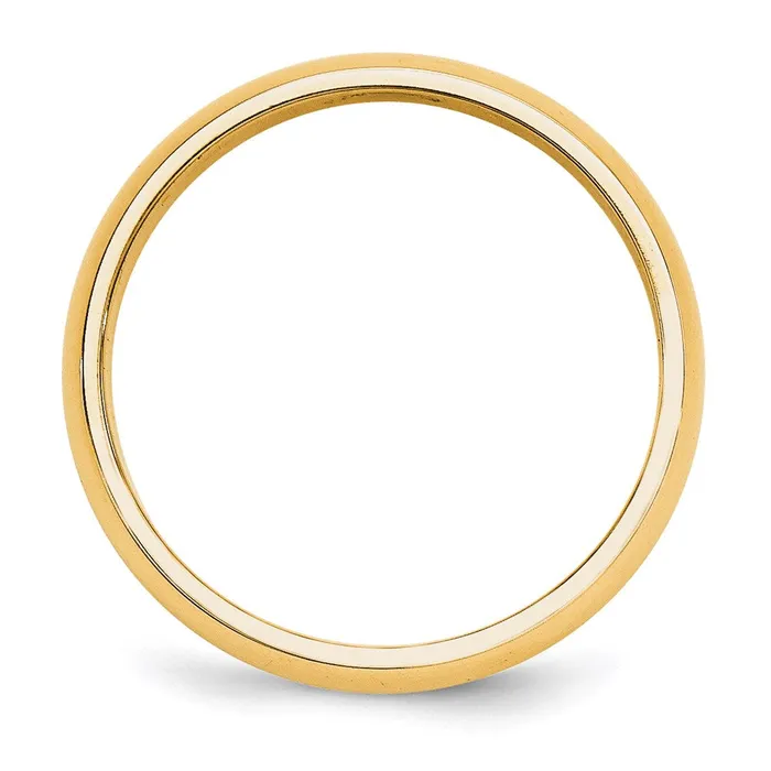 Rings Goldia Solid 18K Yellow Gold 5mm Half Round MensWomens Wedding Band Ring Size 125 Rings Goldia Solid 18K Yellow Gold 5mm Half Round MensWomens Wedding Band Ring Size 125