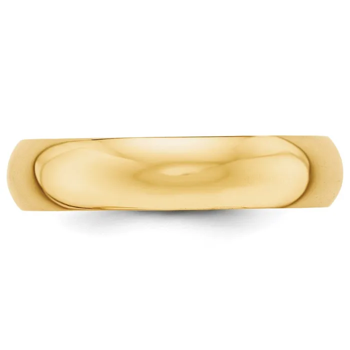 Rings Goldia Solid 18K Yellow Gold 5mm Half Round MensWomens Wedding Band Ring Size 125 Rings Goldia Solid 18K Yellow Gold 5mm Half Round MensWomens Wedding Band Ring Size 125
