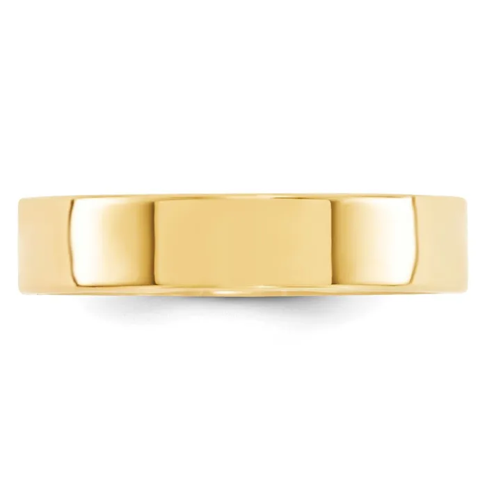 Rings Goldia Solid 18K Yellow Gold 5mm Standard Flat Comfort Fit MensWomens Wedding Band Ring Size 10 Rings Goldia Solid 18K Yellow Gold 5mm Standard Flat Comfort Fit MensWomens Wedding Band Ring Size 10