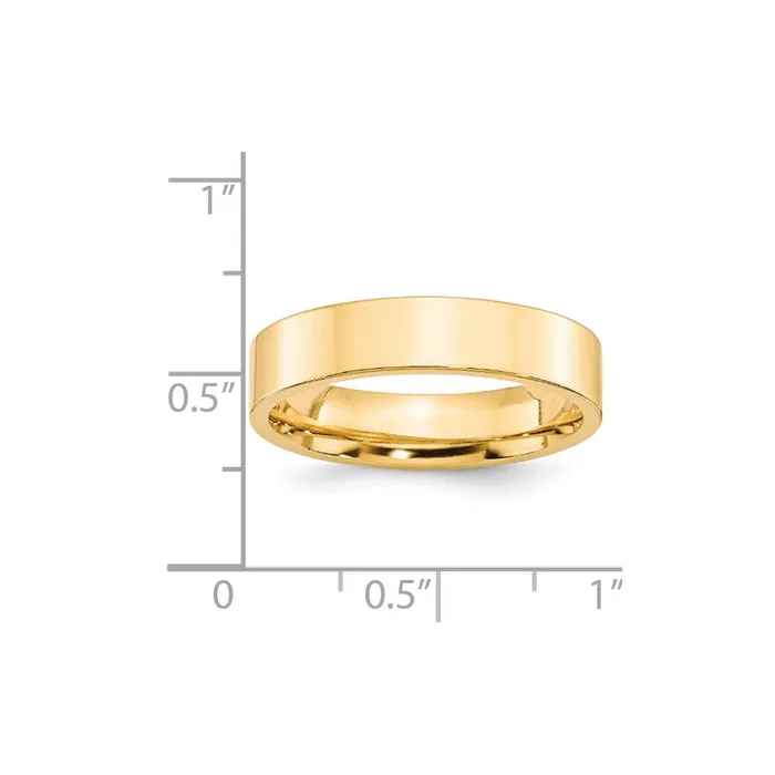 Rings Goldia Solid 18K Yellow Gold 5mm Standard Flat Comfort Fit MensWomens Wedding Band Ring Size 10 Rings Goldia Solid 18K Yellow Gold 5mm Standard Flat Comfort Fit MensWomens Wedding Band Ring Size 10