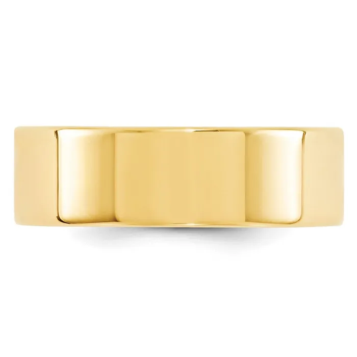 Rings Goldia Solid 18K Yellow Gold 7mm Standard Flat Comfort Fit MensWomens Wedding Band Ring Size 4 Rings Goldia Solid 18K Yellow Gold 7mm Standard Flat Comfort Fit MensWomens Wedding Band Ring Size 4