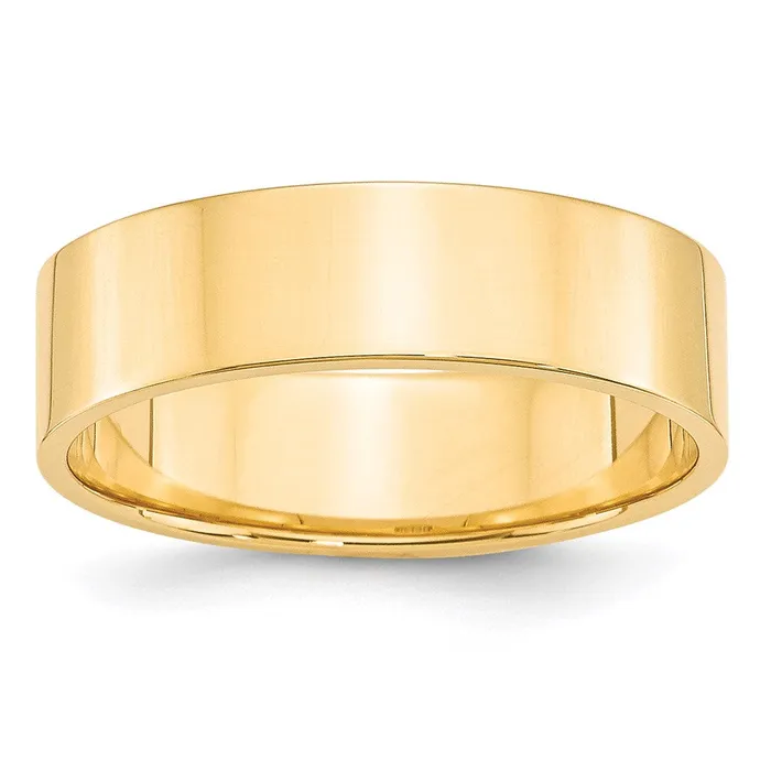 Rings Solid 10K Yellow Gold 6mm Light Weight Flat MensWomens Wedding Band Ring Size 14 Goldia Rings Solid 10K Yellow Gold 6mm Light Weight Flat MensWomens Wedding Band Ring Size 14 Goldia