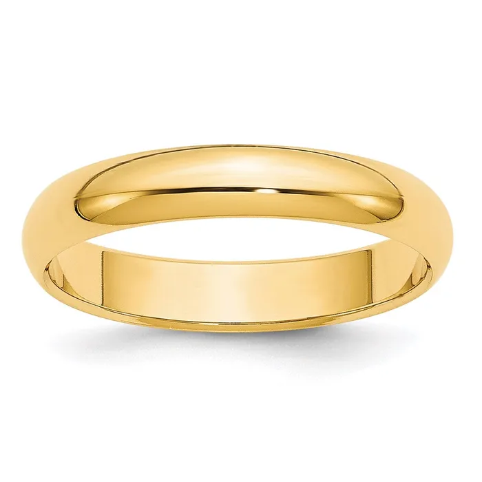 Rings Solid 18K Yellow Gold 4mm Half Round MensWomens Wedding Band Ring Size 125 Goldia Rings Solid 18K Yellow Gold 4mm Half Round MensWomens Wedding Band Ring Size 125 Goldia