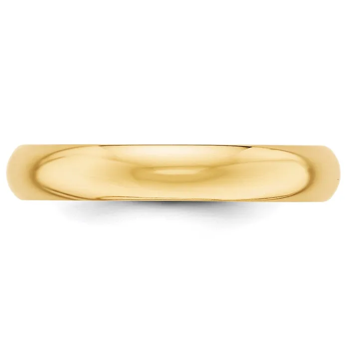Rings Solid 18K Yellow Gold 4mm Half Round MensWomens Wedding Band Ring Size 125 Goldia Rings Solid 18K Yellow Gold 4mm Half Round MensWomens Wedding Band Ring Size 125 Goldia