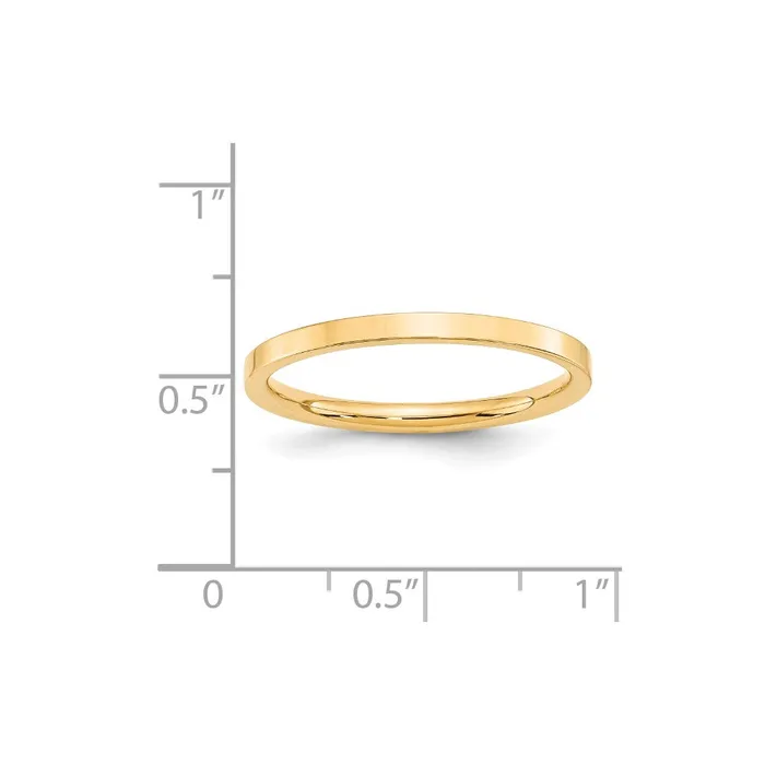 Solid 18K Yellow Gold 2mm Standard Flat Comfort Fit MensWomens Wedding Band Ring Size 8 Goldia Rings Solid 18K Yellow Gold 2mm Standard Flat Comfort Fit MensWomens Wedding Band Ring Size 8 Goldia Rings