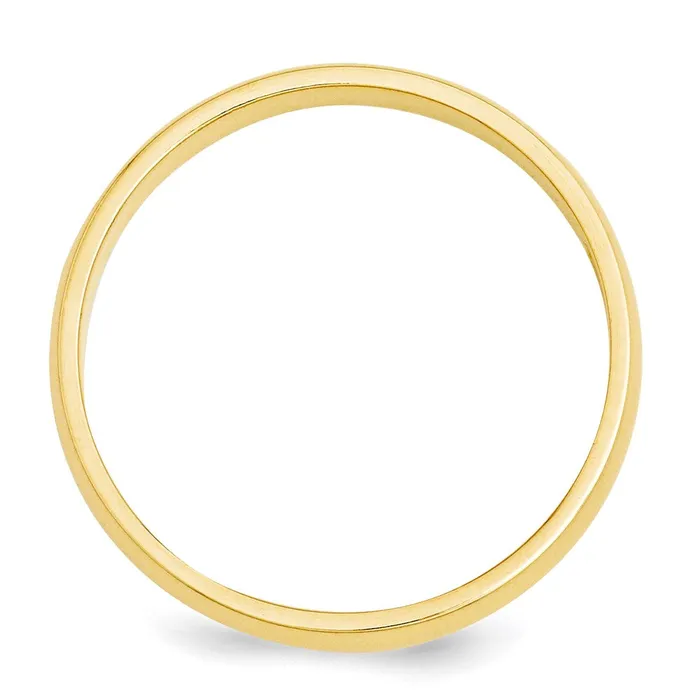 Solid 18K Yellow Gold 3mm HalfRound Wedding MensWomens Wedding Band Ring Size 8 Goldia Rings Solid 18K Yellow Gold 3mm HalfRound Wedding MensWomens Wedding Band Ring Size 8 Goldia Rings