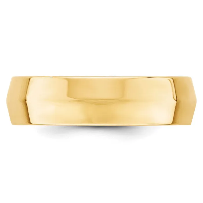 Solid 18K Yellow Gold 6mm Knife Edge Comfort Fit MensWomens Wedding Band Ring Size 14 Goldia Rings Solid 18K Yellow Gold 6mm Knife Edge Comfort Fit MensWomens Wedding Band Ring Size 14 Goldia Rings